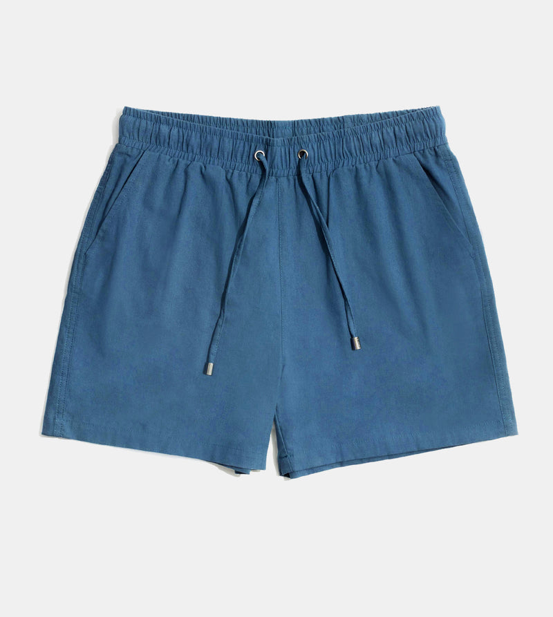 Linen Blend Drawstring Summer Shorts