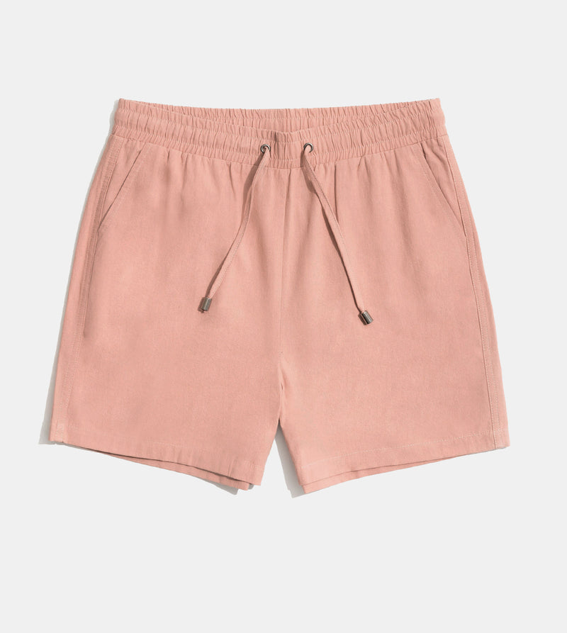 Linen Blend Drawstring Summer Shorts