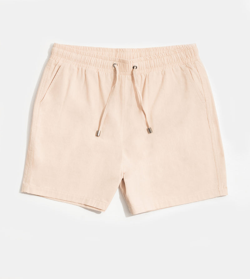 Linen Blend Drawstring Summer Shorts