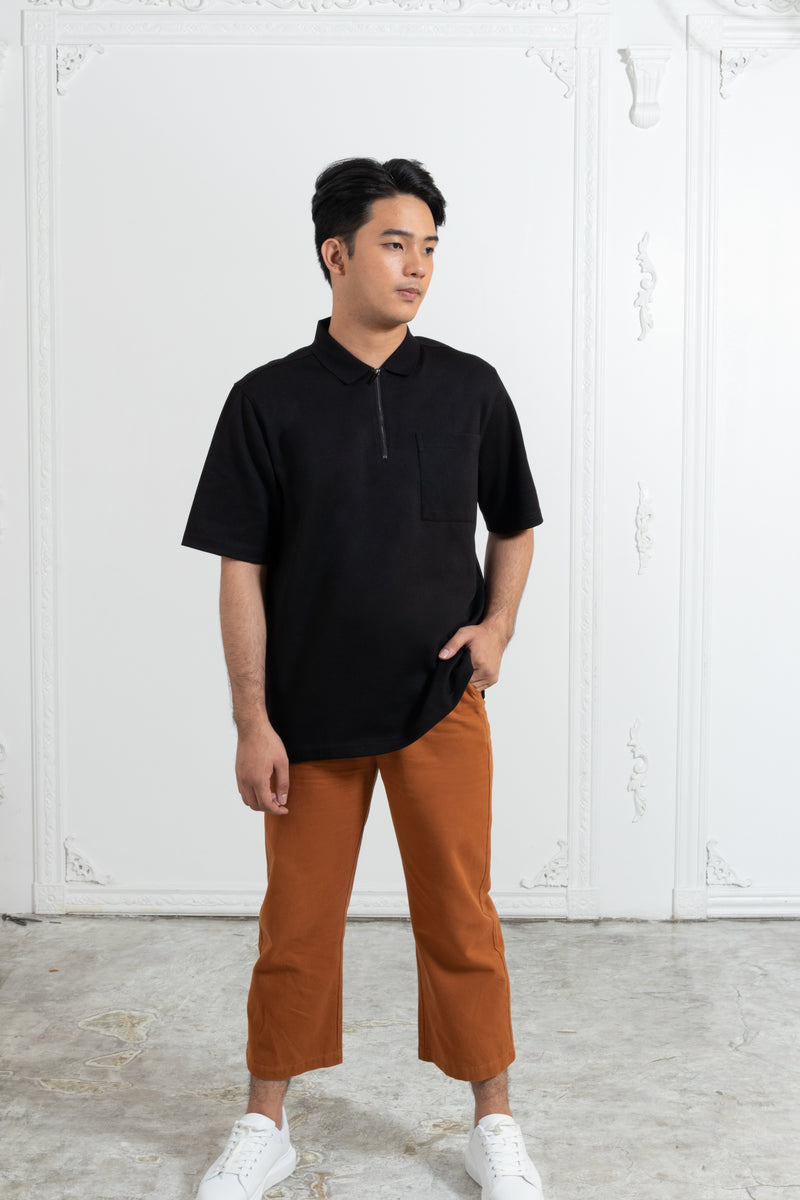 Men's Get-Up, Zip Up Polo Shirt